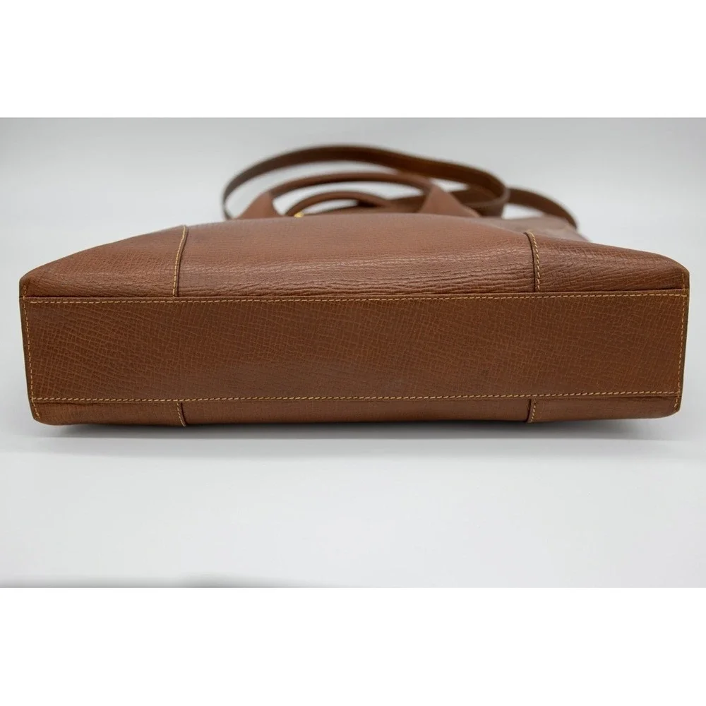 Loewe Vintage Brown Textured Leather Top Handle Crossbody Mini‎ Tote Bag